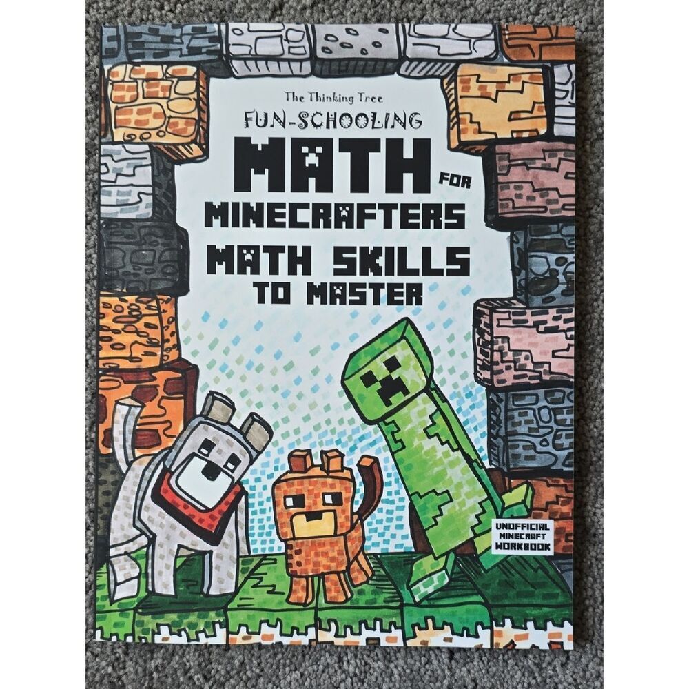Fun-Schooling Math for Minecrafters Workbook - Green